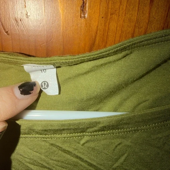 Lululemon Athletica Olive Long Sleeve Top - Picture 2 of 4
